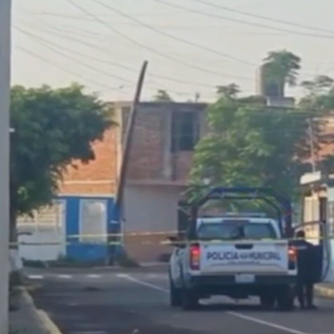 La zona fue resguarda por elementos de Seguridad.